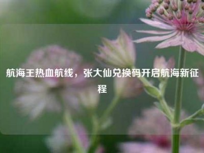 航海王热血航线,张大仙兑换码开启航海新征程