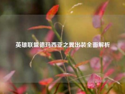 英雄联盟德玛西亚之翼出装全面解析