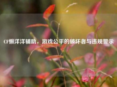 CF懒洋洋辅助，游戏公平的破坏者与违规警示