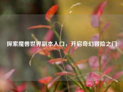 探索魔兽世界副本入口，开启奇幻冒险之门