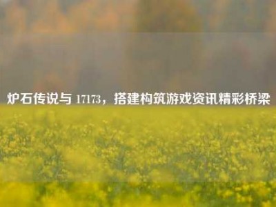 炉石传说与 17173，搭建构筑游戏资讯精彩桥梁