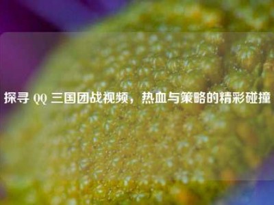 探寻 QQ 三国团战视频，热血与策略的精彩碰撞