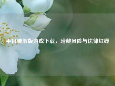 手机破解版游戏下载,暗藏风险与法律红线