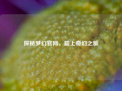 探秘梦幻官网，踏上奇幻之旅