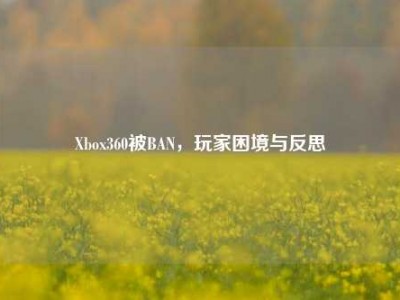 Xbox360被BAN，玩家困境与反思
