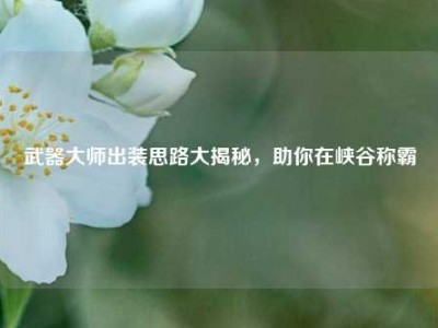 武器大师出装思路大揭秘,助你在峡谷称霸