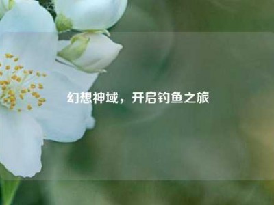 幻想神域,开启钓鱼之旅