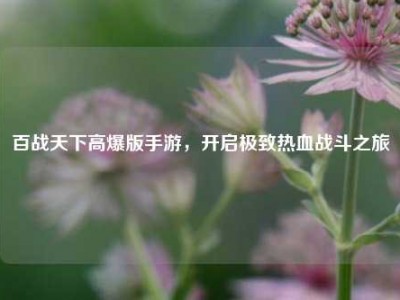 百战天下高爆版手游，开启极致热血战斗之旅
