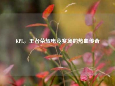 KPL，王者荣耀电竞赛场的热血传奇