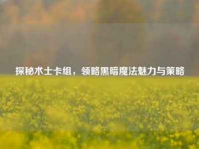 探秘术士卡组,领略黑暗魔法魅力与策略