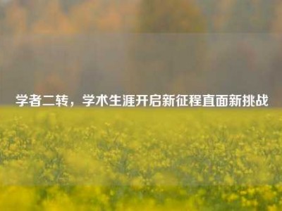 学者二转,学术生涯开启新征程直面新挑战