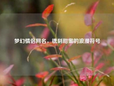梦幻情侣网名,镌刻甜蜜的浪漫符号