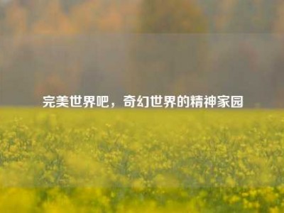 完美世界吧,奇幻世界的精神家园