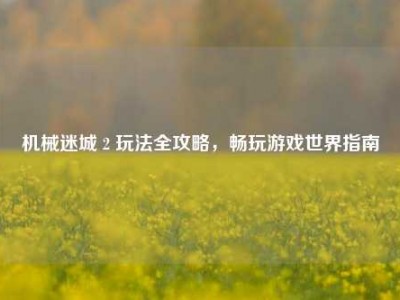 机械迷城 2 玩法全攻略,畅玩游戏世界指南