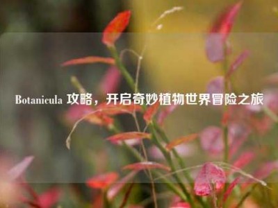Botanicula 攻略，开启奇妙植物世界冒险之旅