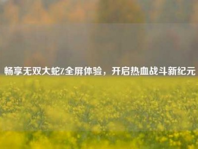 畅享无双大蛇Z全屏体验，开启热血战斗新纪元