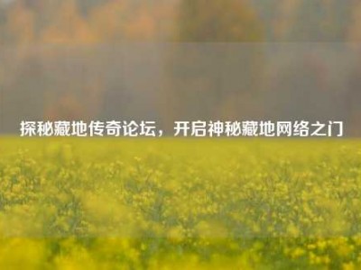 探秘藏地传奇论坛，开启神秘藏地网络之门
