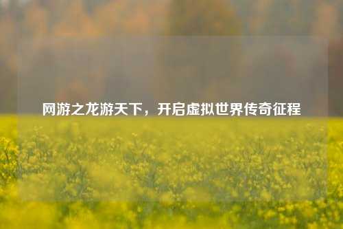 网游之龙游天下,开启虚拟世界传奇征程