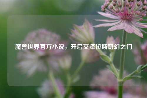 魔兽世界官方小说，开启艾泽拉斯奇幻之门