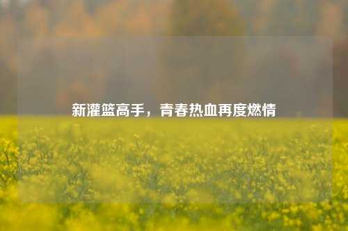 新灌篮高手,青春热血再度燃情